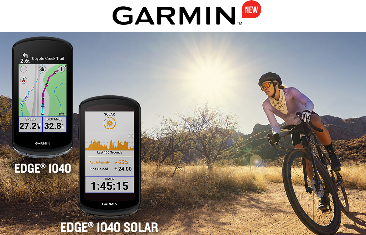 Compteur vélo GPS Garmin Edge 540 Solar recharge solaire GPS